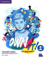 Own it! 1 Teacher's Book with Digital Resource Pack. Autor: Copello Alice. SmakLiter.pl Okładka książki Own it! 1 Teacher's Book with Digital Resource Pack