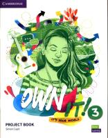 Own It! 3 Project Book. Autor: Cupit Simon. SmakLiter.pl Okładka książki Own It! 3 Project Book