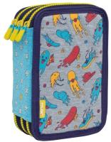 Opakowanie Piórnik 3 poz. z wyprawką Kickflip szary MILAN