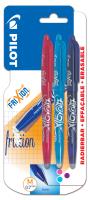Pióro kulkowe Pilot Frixion ball 07 3 kolory lazur, fiolet, róż blister. Wydawca: Pilot. SmakLiter.pl Opakowanie Pióro kulkowe Pilot Frixion ball 07 3 kolory lazur, fiolet, róż blister
