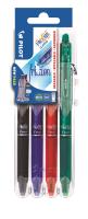 Pióro kulkowe Pilot Frixion Clicker blister 4 kolory czarny, niebieski, czerwony, zielony. Wydawca: Pilot. SmakLiter.pl Opakowanie Pióro kulkowe Pilot Frixion Clicker blister 4 kolory czarny, niebieski, czerwony, zielony