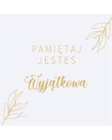 Opakowanie Podstawka korkowa - Pamiętaj jesteś wyjątkowa