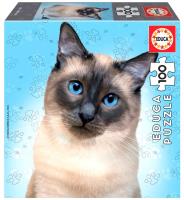 Puzzle 100 Koty - Syjamski G3. Wydawca: Educa. SmakLiter.pl Opakowanie Puzzle 100 Koty - Syjamski G3