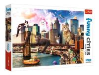 Opakowanie Puzzle 1000 Koty w Nowym Jorku TREFL