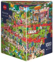 Opakowanie Puzzle 1000 Szalona wystawa psów ( Puzzle+plakat)