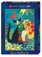 Opakowanie Puzzle 1000 Szczęśliwa rodzinka pośród kwiatów