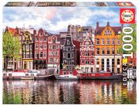 Puzzle 1000 Tańczące domy/Amsterdam G3. Wydawca: Educa. SmakLiter.pl Opakowanie Puzzle 1000 Tańczące domy/Amsterdam G3