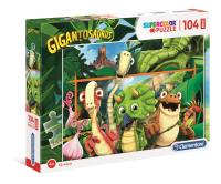 Puzzle 104 Maxi Super Kolor Gigantosaurus. Wydawca: Clementoni. SmakLiter.pl Opakowanie Puzzle 104 Maxi Super Kolor Gigantosaurus