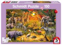 Puzzle 150 Zwierzęta w Afryce G3. Wydawca: Schmidt. SmakLiter.pl Opakowanie Puzzle 150 Zwierzęta w Afryce G3