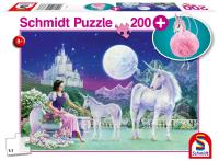 Opakowanie Puzzle 200 Jednorożec + pluszowy brelok G3