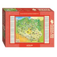 Puzzle 200 Polska Młodego Odkrywcy. Wydawca: Artglob. SmakLiter.pl Opakowanie Puzzle 200 Polska Młodego Odkrywcy