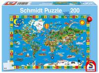 Puzzle 200 Twój niesamowity świat G3. Wydawca: Schmidt. SmakLiter.pl Opakowanie Puzzle 200 Twój niesamowity świat G3