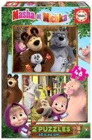 Puzzle 2x48 Masza i Niedźwiedź G3. Wydawca: Educa. SmakLiter.pl Opakowanie Puzzle 2x48 Masza i Niedźwiedź G3