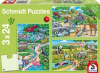 Opakowanie Puzzle 3x24 Dzień w zoo G3