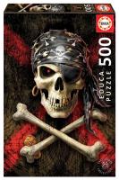 Puzzle 500 Czaszka piracka G3. Wydawca: Educa. SmakLiter.pl Opakowanie Puzzle 500 Czaszka piracka G3