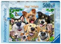 Opakowanie Puzzle 500 Uśmiechnięte selfie psów