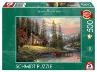Puzzle PQ 500 Thomas Kinkade Spokojne schronie G3. Wydawca: Schmidt. SmakLiter.pl Opakowanie Puzzle PQ 500 Thomas Kinkade Spokojne schronie G3