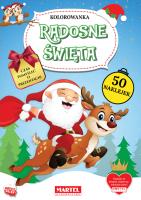Okładka książki Radosne święta. Kolorowanka z naklejkami