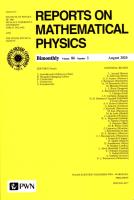 Opakowanie Reports On Mathematical Physics 86/1 - Polska