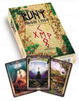 Runy magia i moc - karty. Autor: Robert Lichodziejewski. SmakLiter.pl Okładka książki Runy magia i moc - karty