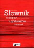 Okładka książki Słownik rodzajów i gatunków literackich