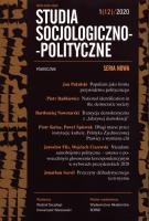 Studia Socjologiczno-Polityczne 1/12/2020. Wydawca: Wydawnictwo Uniwersytetu Wrocławskiego. SmakLiter.pl Opakowanie Studia Socjologiczno-Polityczne 1/12/2020