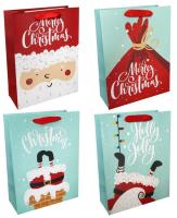 Opakowanie Torba prezentowa 31x42 Mikołaj mix