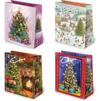 Opakowanie Torebki ozdobne święta XL set S15 Choinki