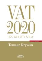 VAT 2020.Komentarz. Autor: Krywan Tomasz. SmakLiter.pl Okładka książki VAT 2020.Komentarz