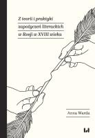 Z teorii i praktyki zapożyczeń literackich w Rosji w XVIII wieku. Autor: Warda Anna. SmakLiter.pl Okładka książki Z teorii i praktyki zapożyczeń literackich w Rosji w XVIII wieku