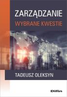 Zarządzanie. Autor: Oleksyn Tadeusz. SmakLiter.pl Okładka książki Zarządzanie