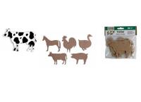 Opakowanie Zestaw kształtów tekturowych Farm 5szt HAPPY COLOR