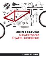 Zinn i sztuka serwisowania roweru górskiego (dodruk 2012). Autor: Zinn Lennard. SmakLiter.pl Okładka książki Zinn i sztuka serwisowania roweru górskiego (dodruk 2012)
