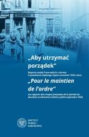 Aby utrzymać porządek. Autor: Bębnik Grzegorz, Rosenbaum Sebastian. SmakLiter.pl Okładka książki Aby utrzymać porządek