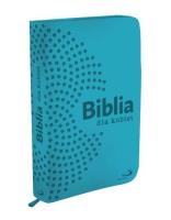 Okładka książki Biblia dla kobiet turkusowa (etui z zamkiem)