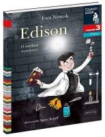 Czytam sobie - Edison. O wielkim wynalazcy. Autor: Ewa Nowak, Agata Kopff. SmakLiter.pl Okładka książki Czytam sobie - Edison. O wielkim wynalazcy