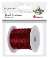 Opakowanie Drut dekoracyjny 0,45mm/30m czerwony PJ499