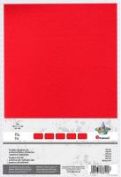 Opakowanie Filc arkusz A4 10szt czerwony