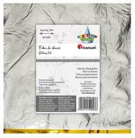 Opakowanie Folia do złoceń srebrna arkusz 14x14cm 10szt