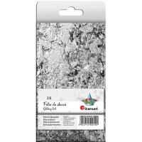 Opakowanie Folia do złoceń srebrna w płatkach 3g