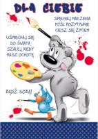 Karnet Happy B6 + koperta wzór nr 20. Wydawca: STAMP. SmakLiter.pl Opakowanie Karnet Happy B6 + koperta wzór nr 20