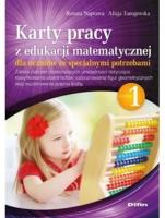 Karty pracy z edukacji matematycznej dla uczniów ze specjalnymi potrzebami. Część 1. Autor: Naprawa Renata, Naprawa Renata Tanajewska Alicja. SmakLiter.pl Okładka książki Karty pracy z edukacji matematycznej dla uczniów ze specjalnymi potrzebami. Część 1