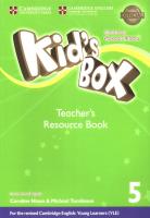 Kid's Box 5 Teacher's Resource Book with Online Audio American English. Autor: Cory-Wright Kate, Nixon Caroline, Tomlinson Michael. SmakLiter.pl Okładka książki Kid's Box 5 Teacher's Resource Book with Online Audio American English