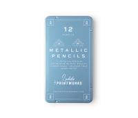 Kredki Printworks metallic 12 kolorów. Wydawca: Printworks. SmakLiter.pl Opakowanie Kredki Printworks metallic 12 kolorów