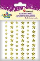 Opakowanie Kryształki samoprzylepne gwiazdki złote