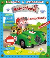 Okładka książki Mały chłopiec. Książka z zadaniami. Samochody