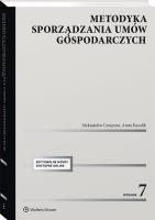 Metodyka sporządzania umów gospodar. w.7/2020. Autor: Cempura Aleksandra, Kasolik Anna. SmakLiter.pl Okładka książki Metodyka sporządzania umów gospodar. w.7/2020