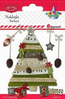 Opakowanie Naklejki 3D choinka