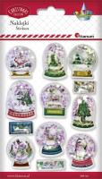 Opakowanie Naklejki 3D kule śnieżne 12szt