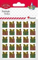 Opakowanie Naklejki papierowe 3D prezenty 25szt